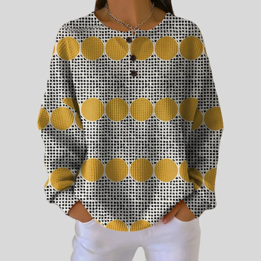 Thyra | Vintage Jumper with Geometric Pattern