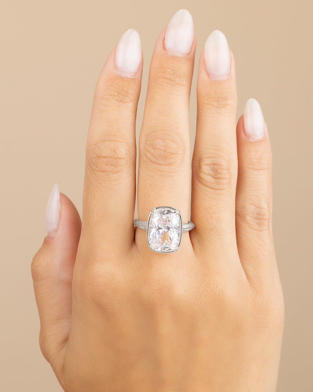 Elongated Cushion Cocktail Ring