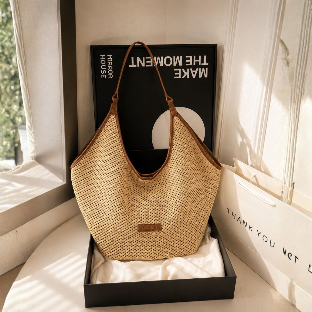 Nora | Open Weave Hobo Bag