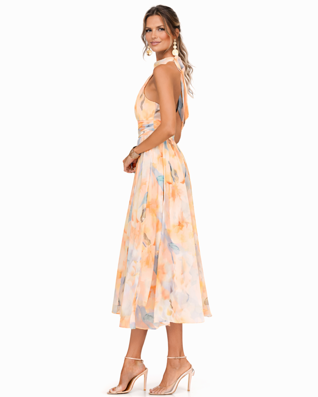 Aurora Halter Dress | Timeless Elegance