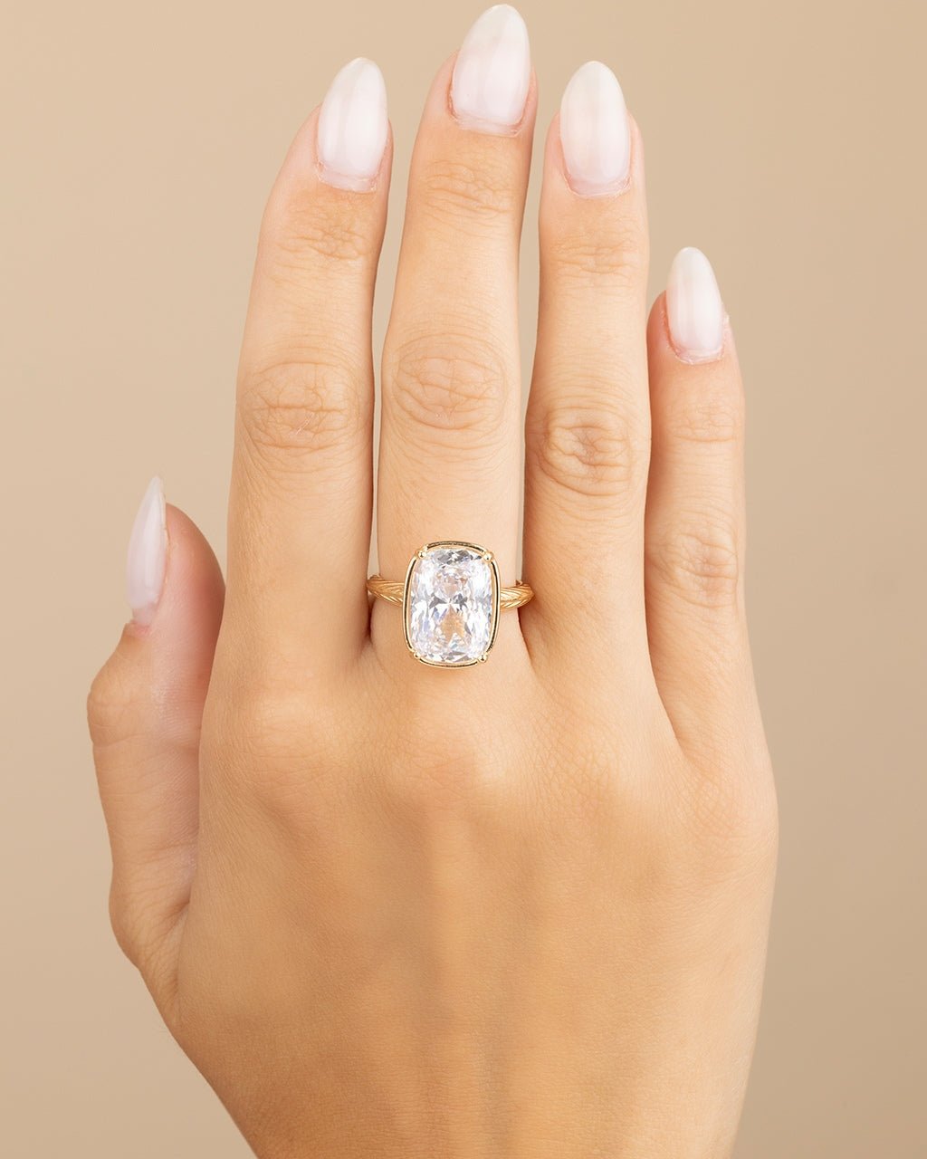 Elongated Cushion Cocktail Ring