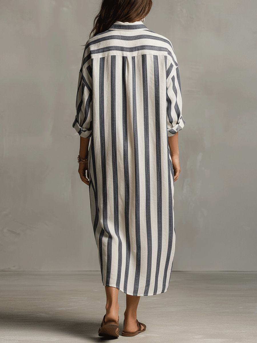 Agathe™ - Striped Maxi Dress