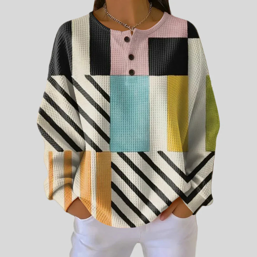 Karin | Jumper with Colorful Check Pattern