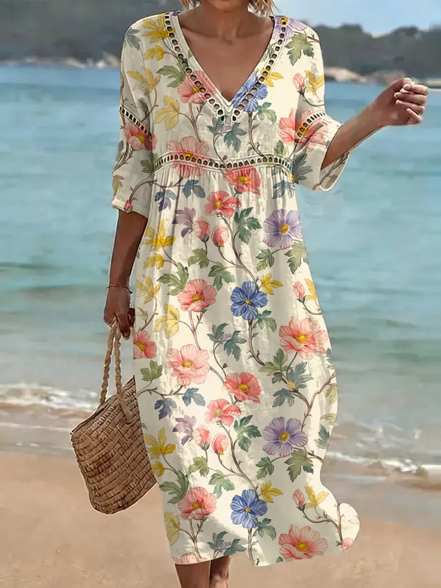 Elodie™ | Vintage Floral Elegance for Sunny Days