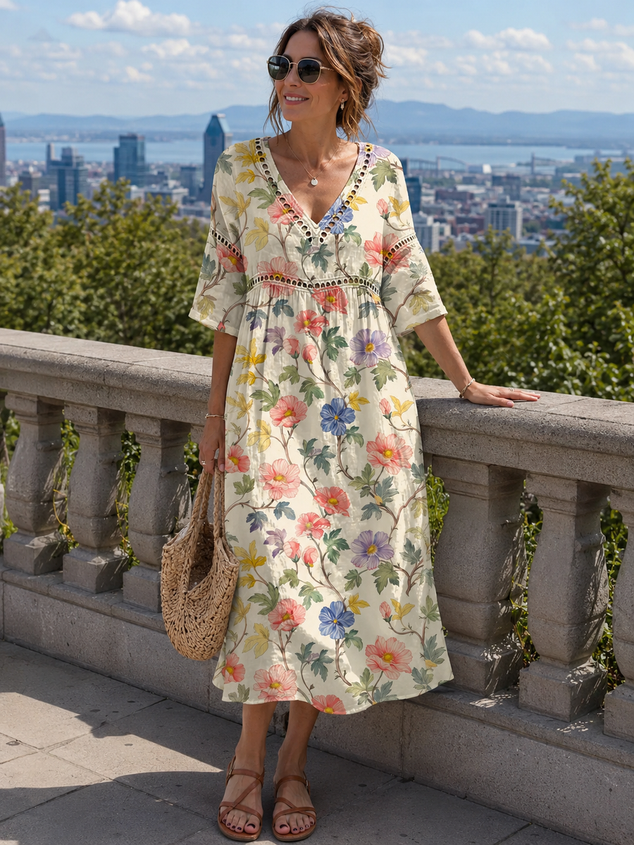 Elodie™ | Vintage Floral Elegance for Sunny Days