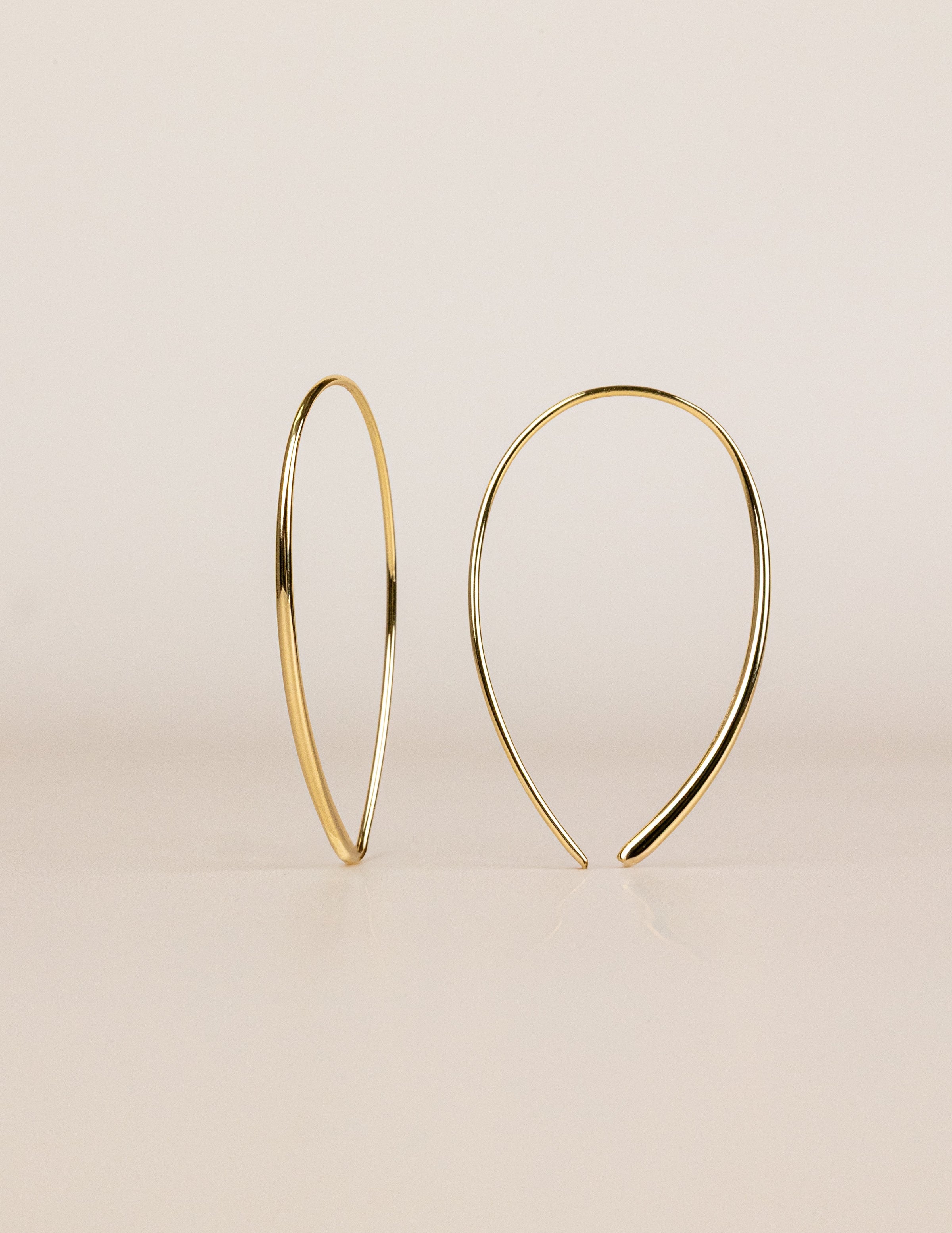 Delicate Threader Hoop Earrings