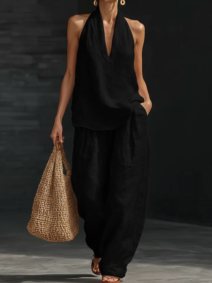 Harper™ - Wide-Leg Trouser Set