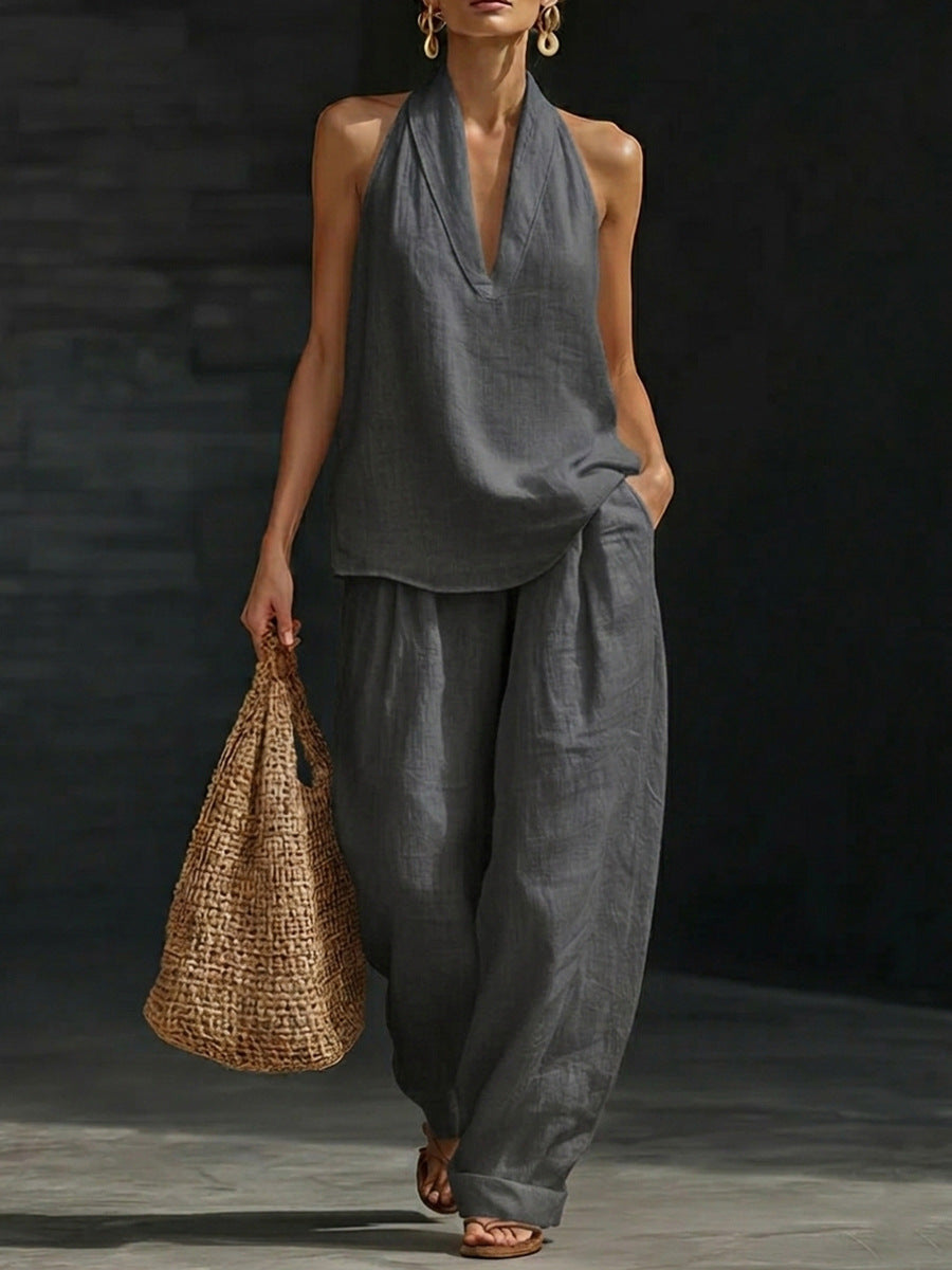 Harper™ - Wide-Leg Trouser Set