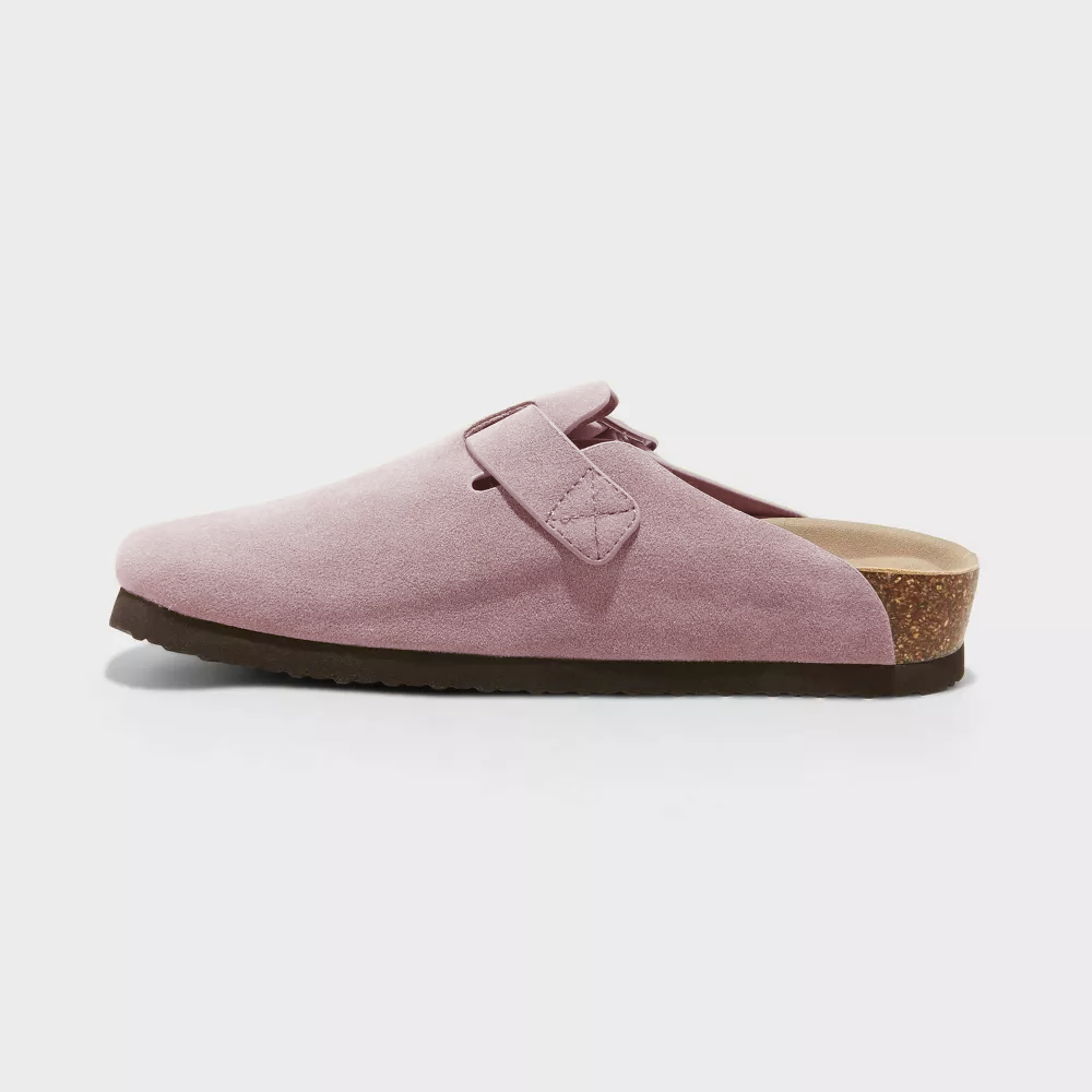 Suede Clogs