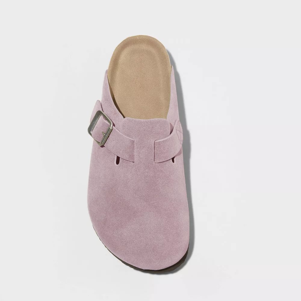Suede Clogs