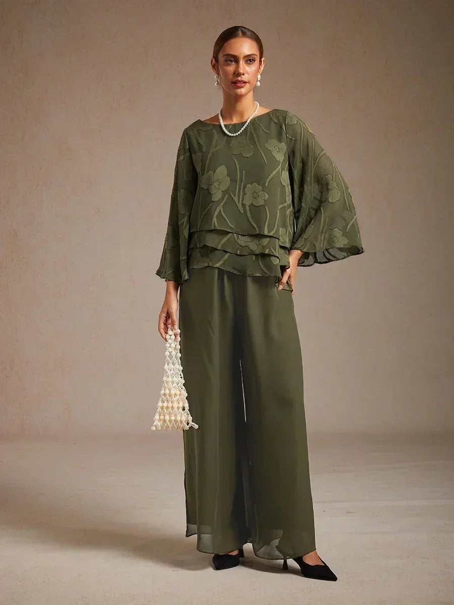 Chiffon Floral Layered Blouse