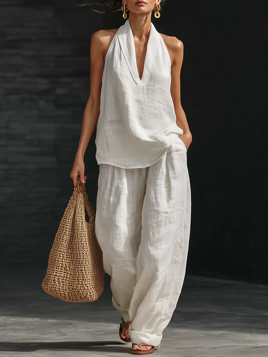 Harper™ - Wide-Leg Trouser Set