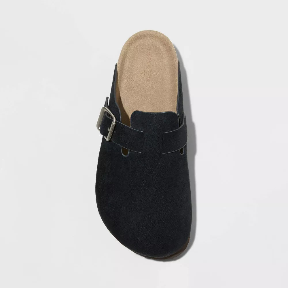 Suede Clogs