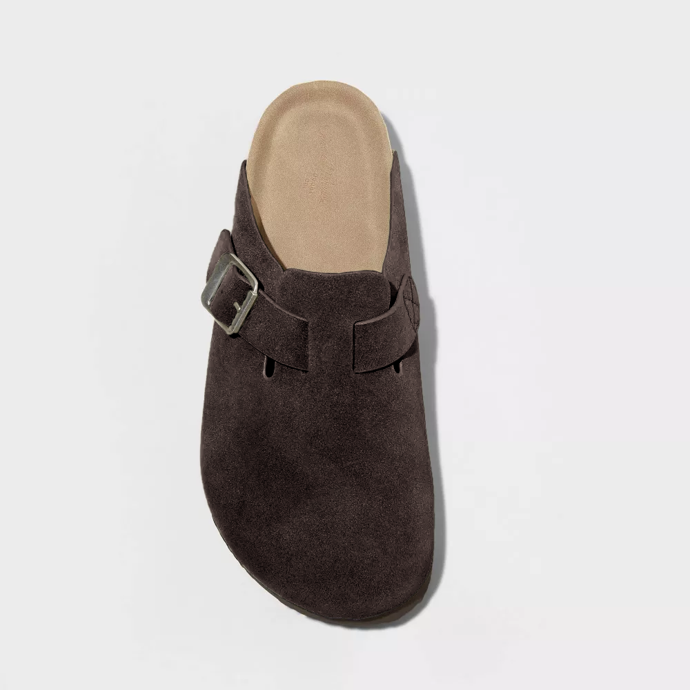 Suede Clogs