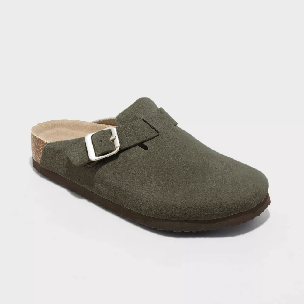 Suede Clogs
