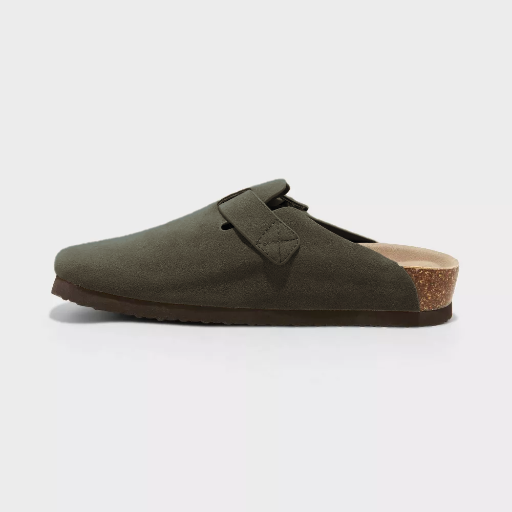 Suede Clogs