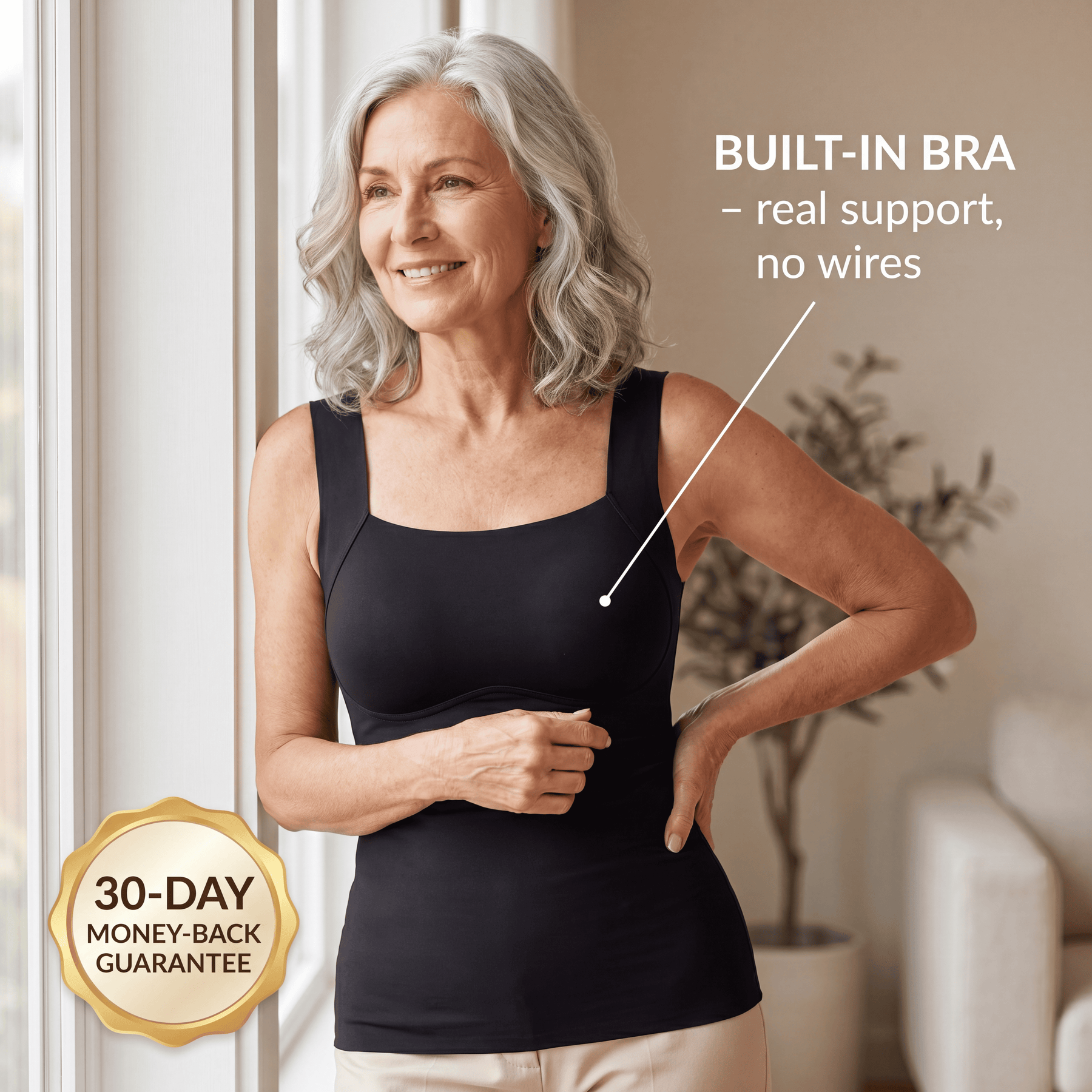Sculpt Tank with Built-In Bra