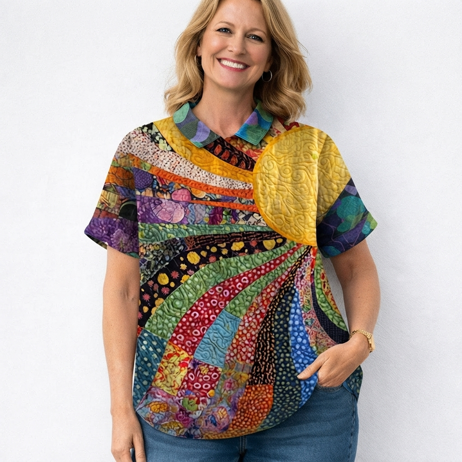 Marion | Sun-Inspired Patchwork Shirt