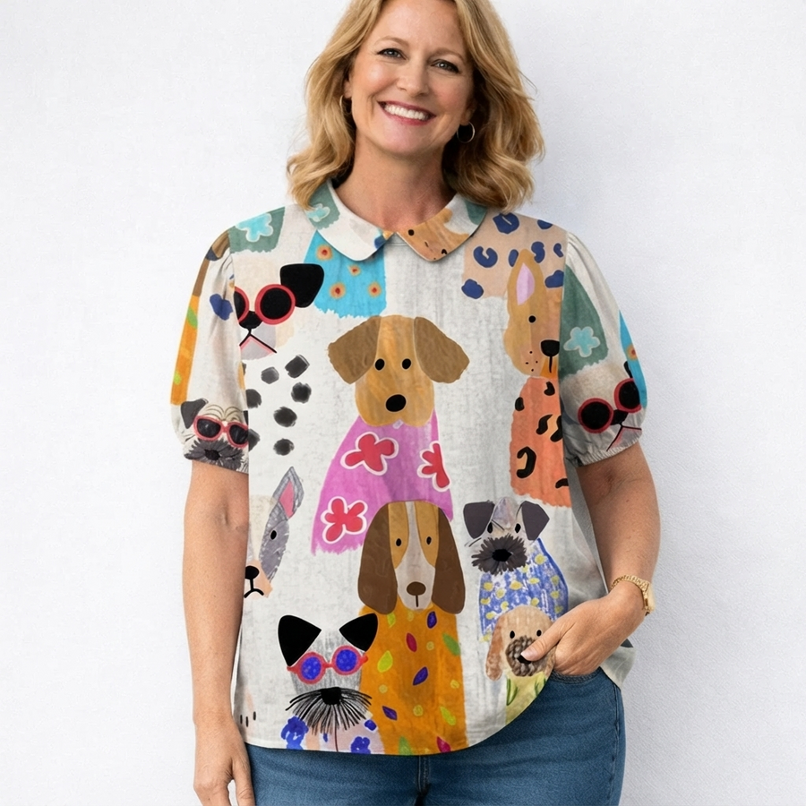 Valentine's Day Printed Dog Tee
