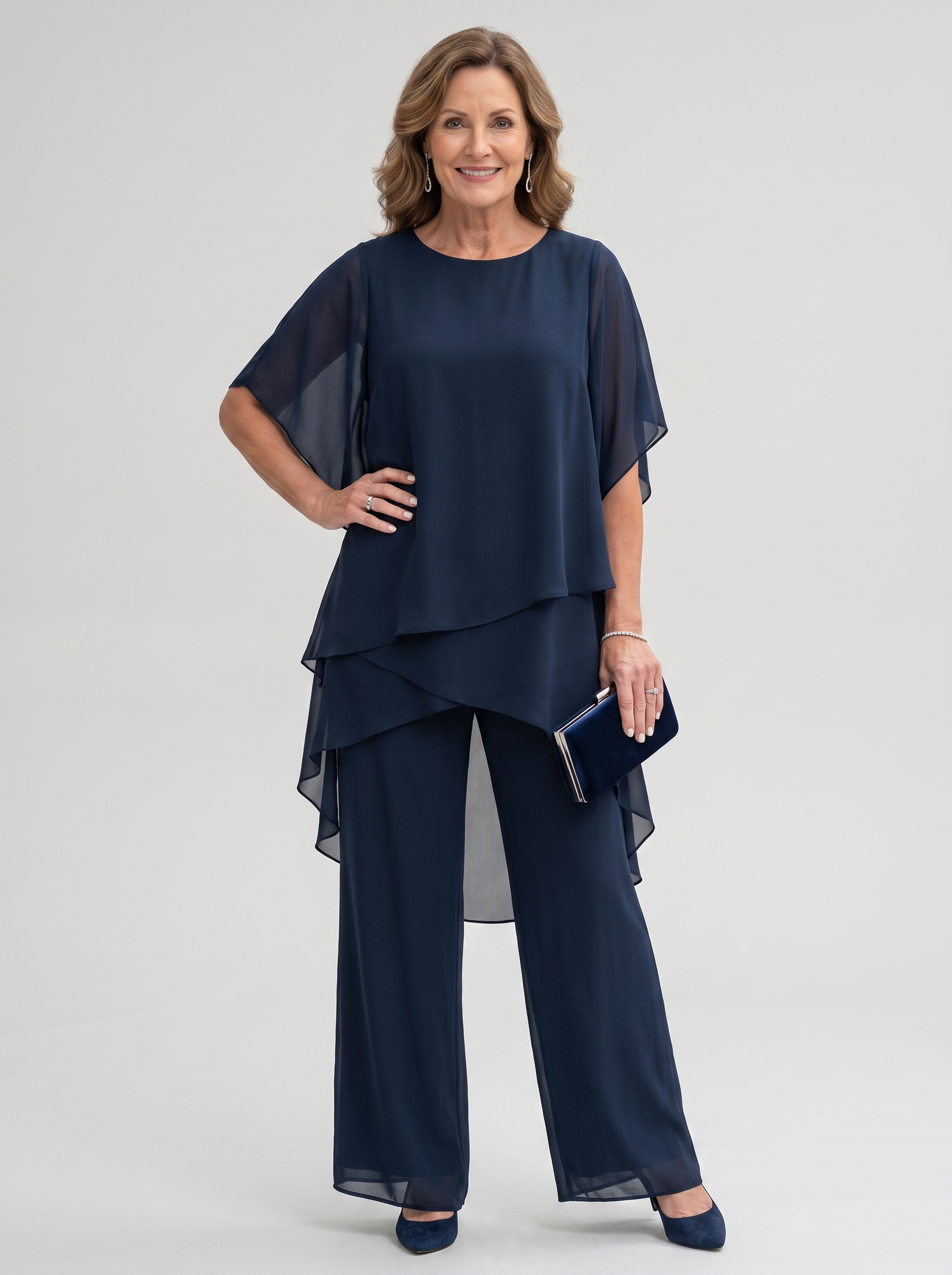 Chiara Set Dress - Blue - Main