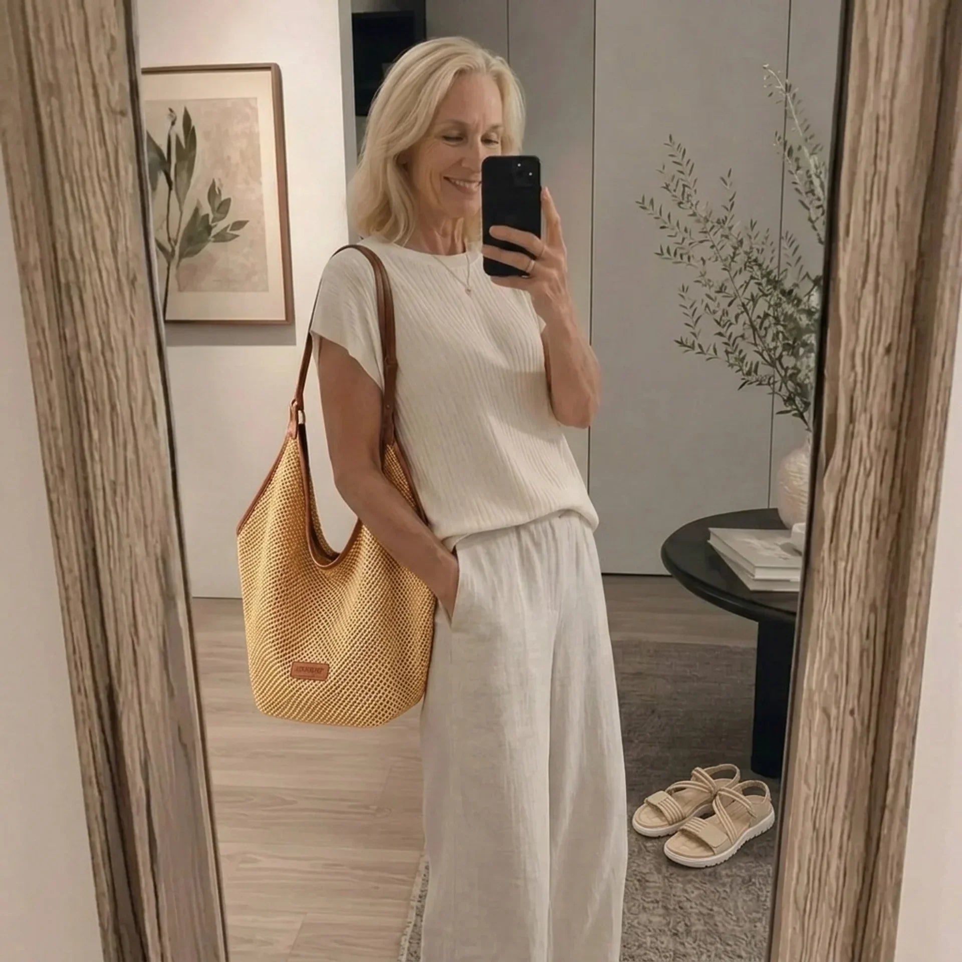 Nora | Open Weave Hobo Bag