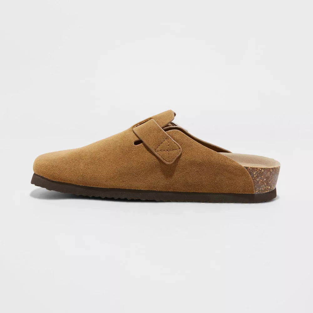Suede Clogs