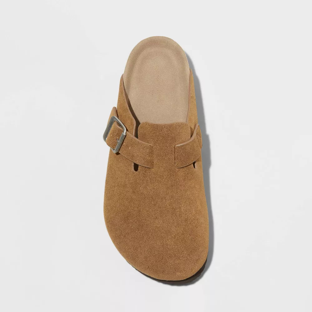 Suede Clogs