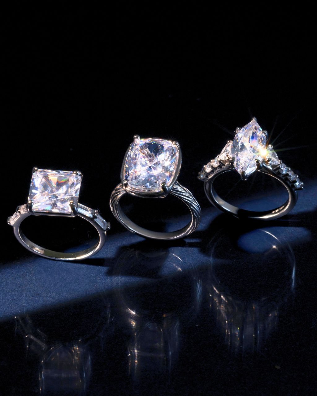 Elongated Cushion Cocktail Ring