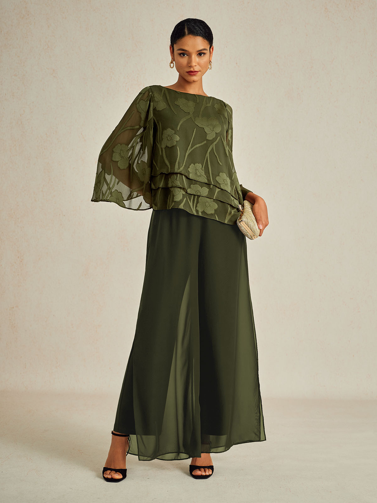Chiffon Floral Layered Blouse