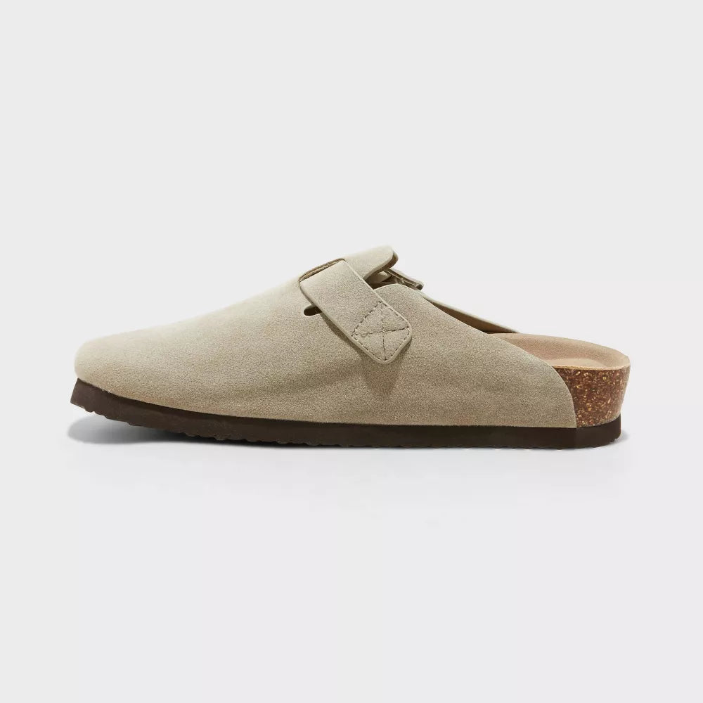 Suede Clogs