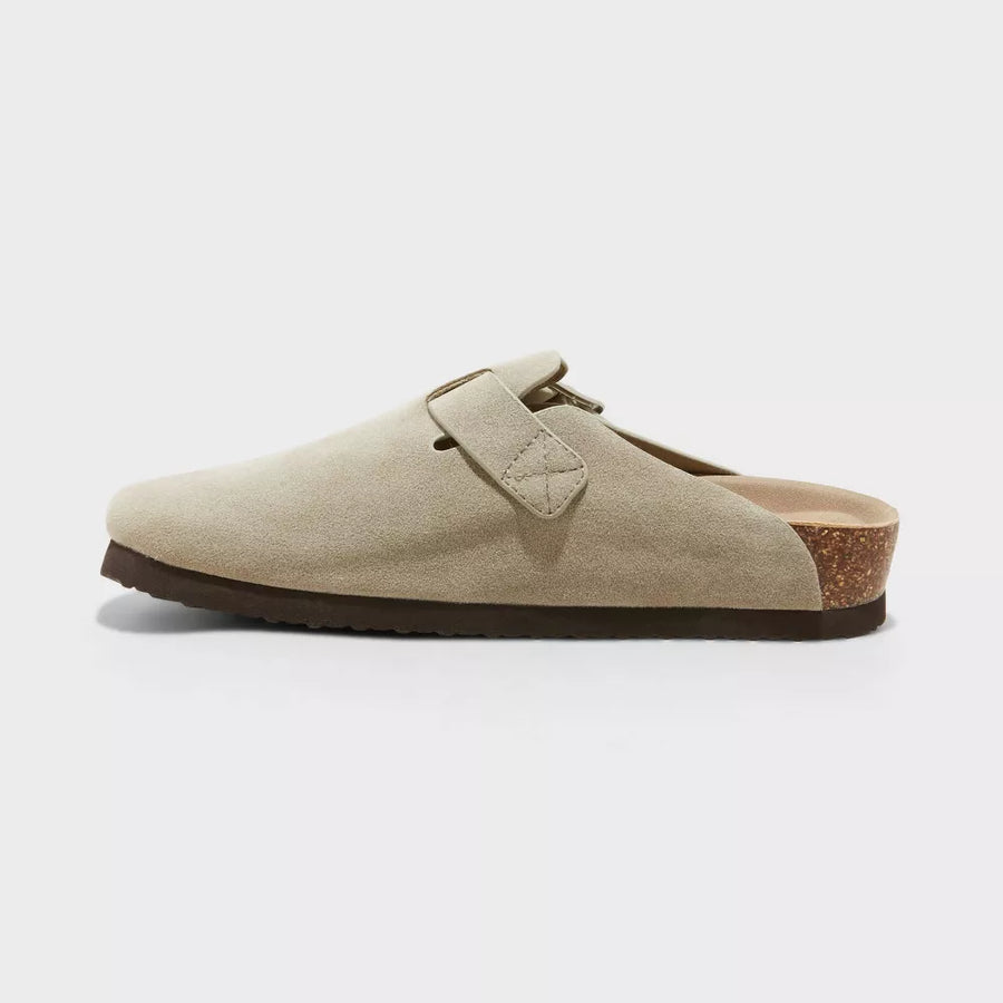 Suede Clogs