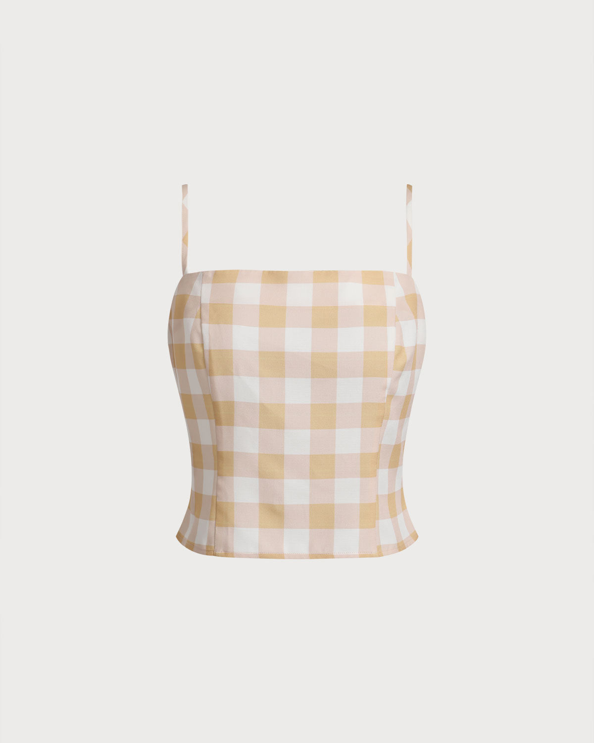 Yellow Plaid Cami Top