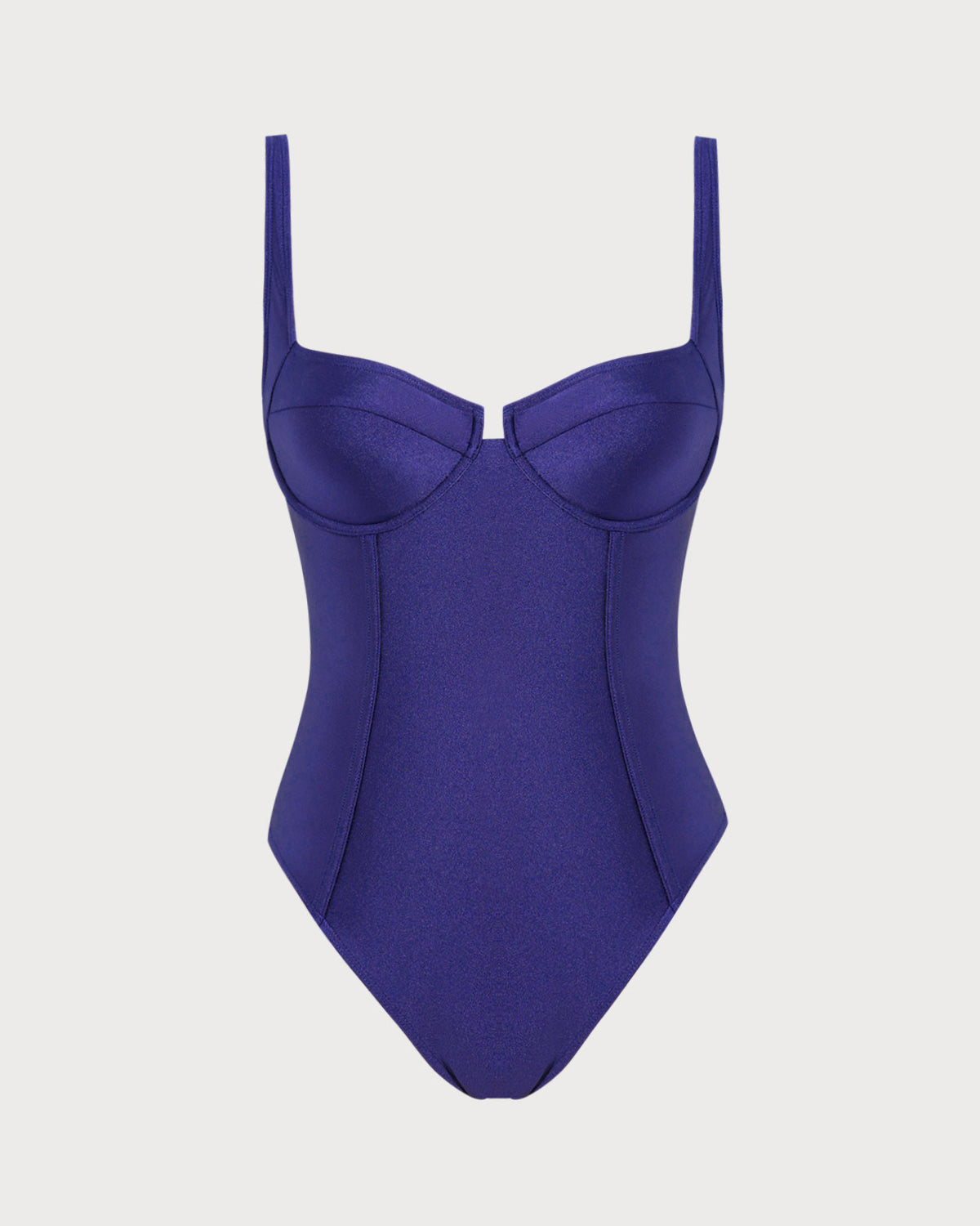Navy Underwire One Piece Swimwear